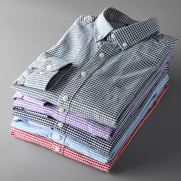 Men's Checked Full Sleeve Shirt - MerinoWear