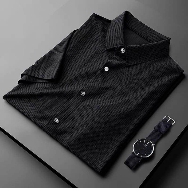 Men's Textured Half Sleeve Shirt - MerinoWear