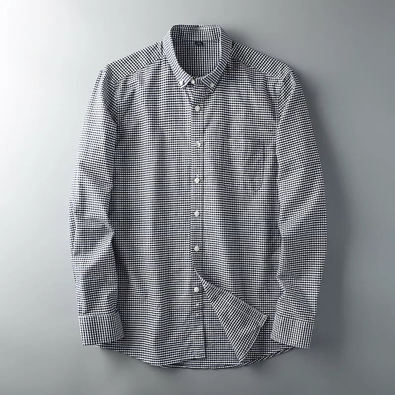 Men's Checked Full Sleeve Shirt - MerinoWear