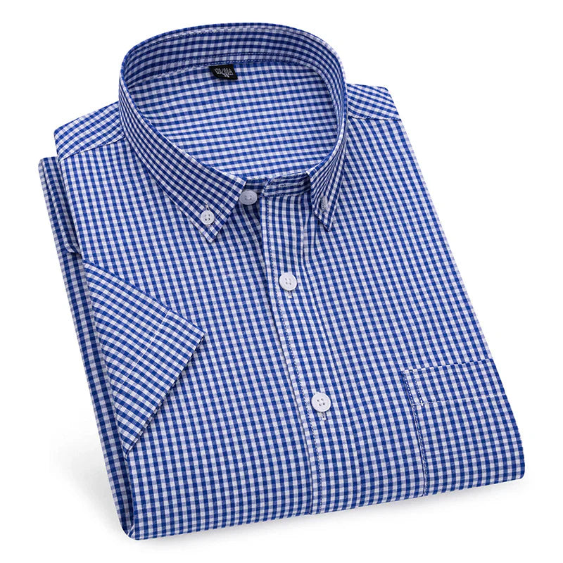 Checked Half Sleeve Mens Shirt - MerinoWear
