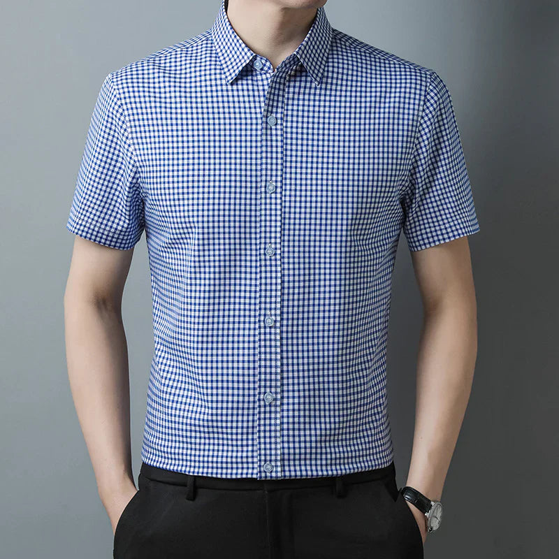 Checked Half Sleeve Mens Shirt - MerinoWear