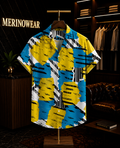 Men's Abstract Brushstroke Resort Print Shirt