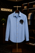 Midnight Panther Embroidered Shirt