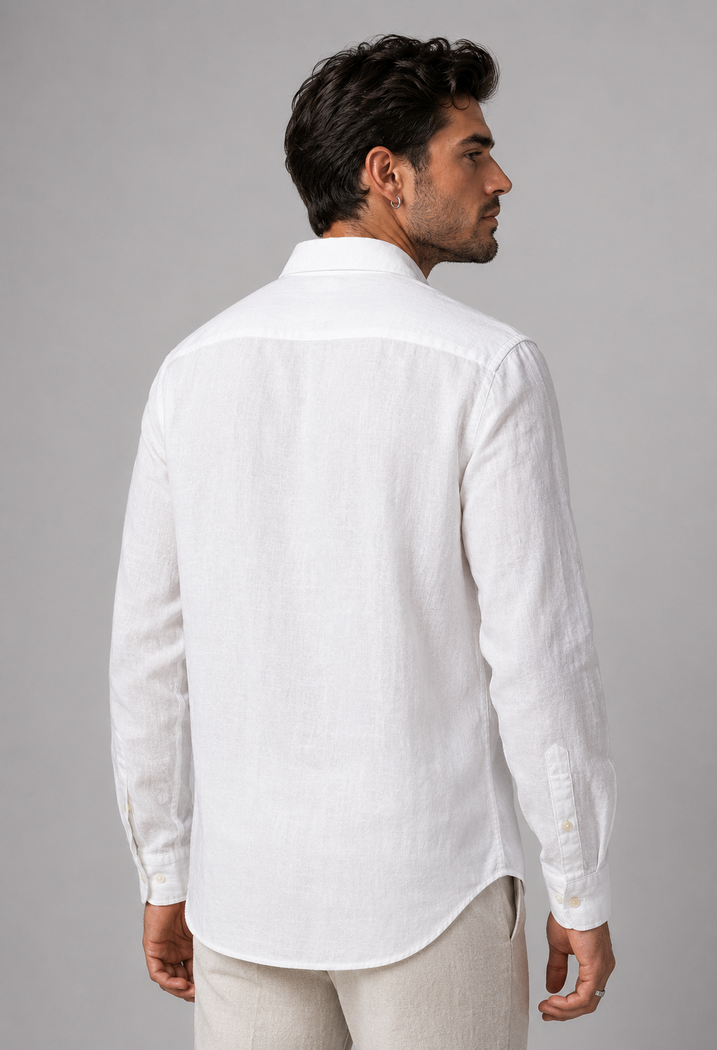 MerinoWear Hedgehog White Linen Shirt