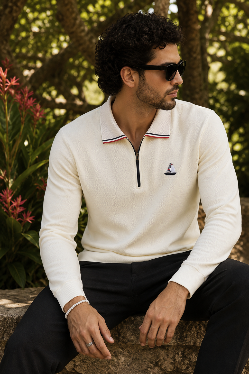 MerinoWear Voyager Elite Quarter-Zip Polo –T-shirt
