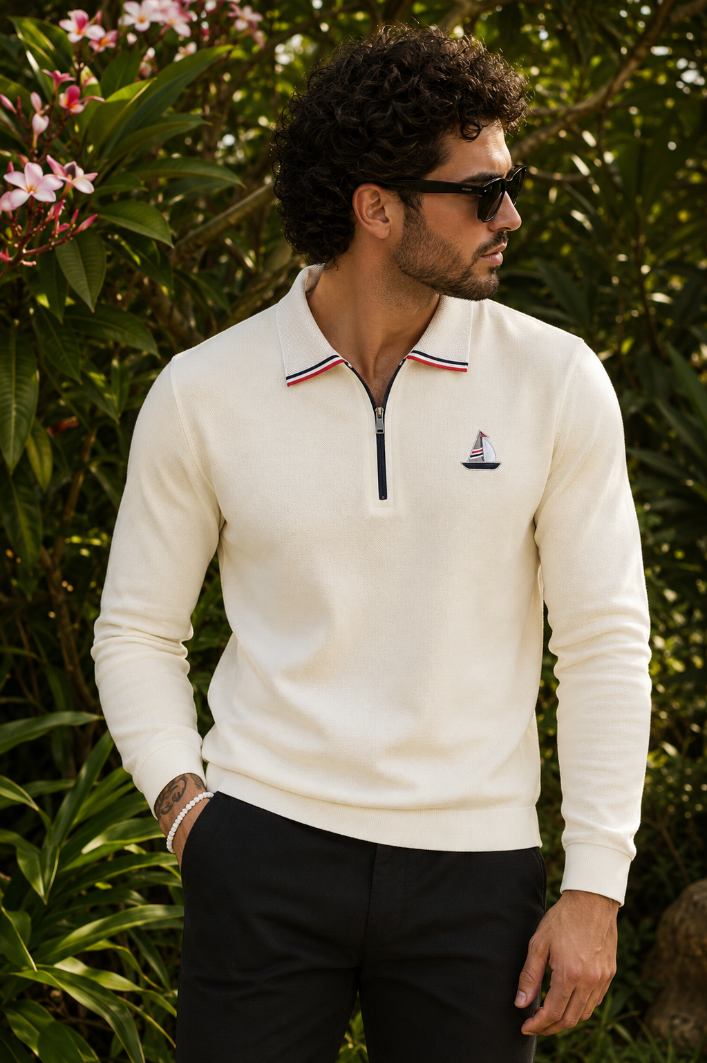 MerinoWear Voyager Elite Quarter-Zip Polo –T-shirt