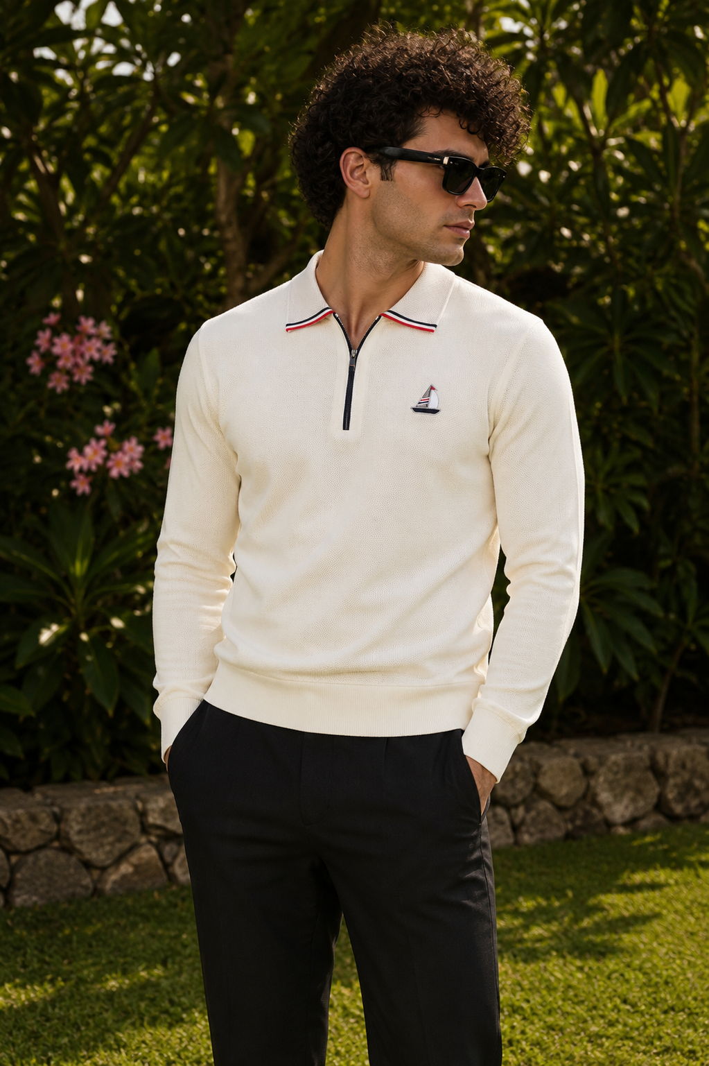 MerinoWear Voyager Elite Quarter-Zip Polo –T-shirt