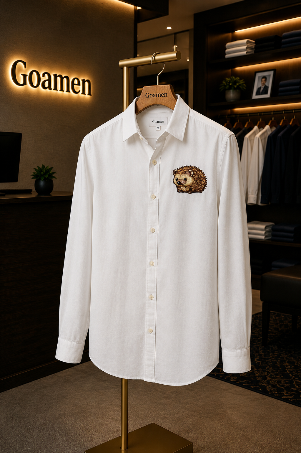 MerinoWear Hedgehog White Linen Shirt