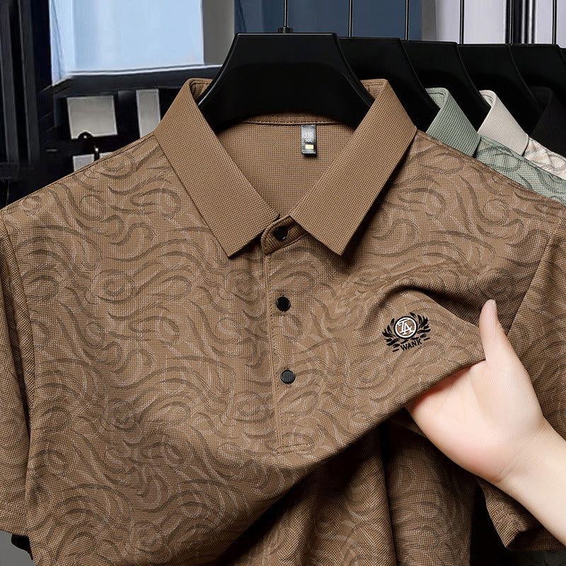 MerinoWear Textured Polo T-Shirt – Modern & Timeless Elegance