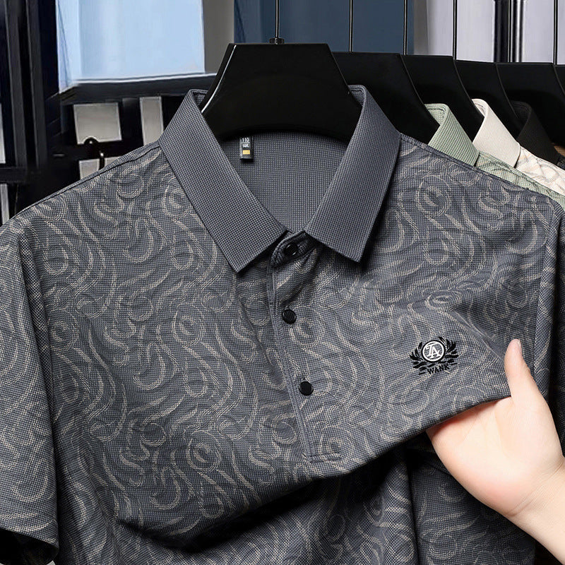 MerinoWear Textured Polo T-Shirt – Modern & Timeless Elegance