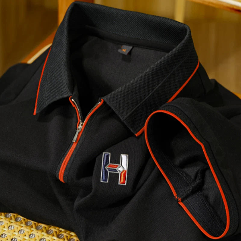 Velocity Edge Zip Polo T-Shirt