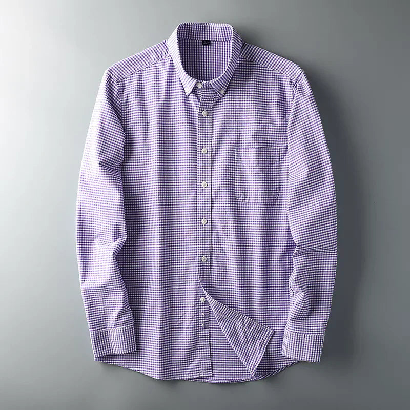 Men's Checked Full Sleeve Shirt - MerinoWear