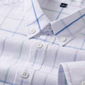 Men's White Checks Full Sleeve Shirt - MerinoWear