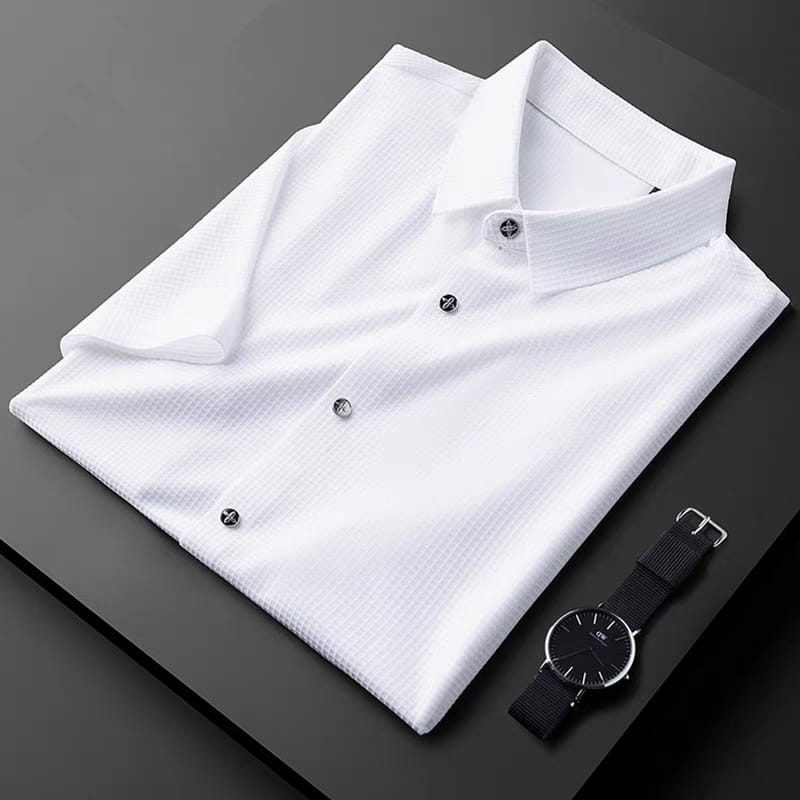 Men's Textured Half Sleeve Shirt - MerinoWear