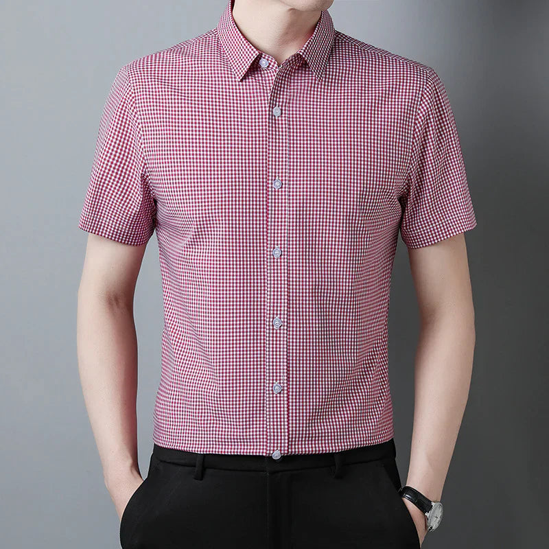Checked Half Sleeve Mens Shirt - MerinoWear