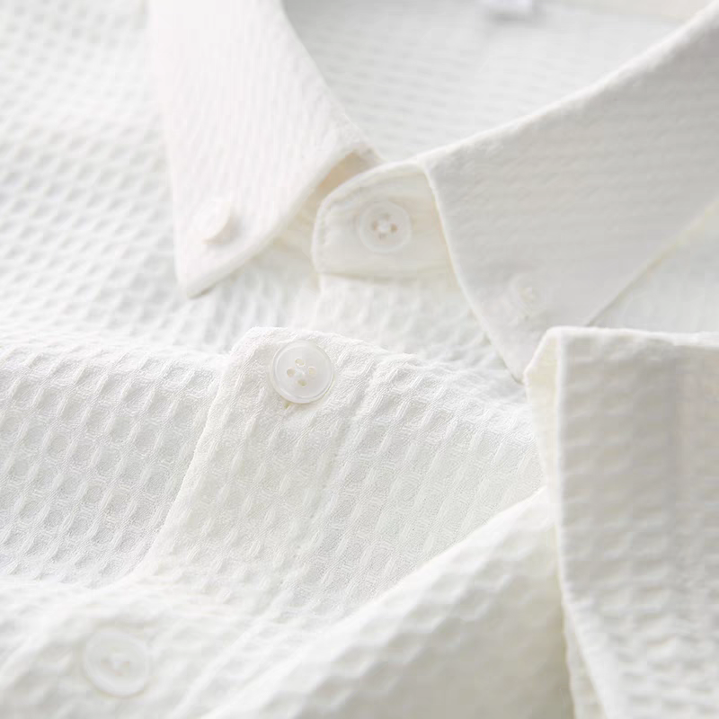 Men's Textured Half Sleeve Shirt - MerinoWear
