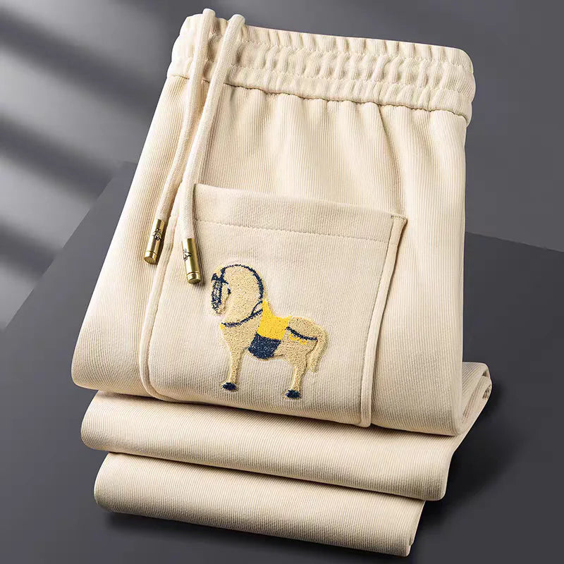 Majestic Horse Embroidered Track Pants