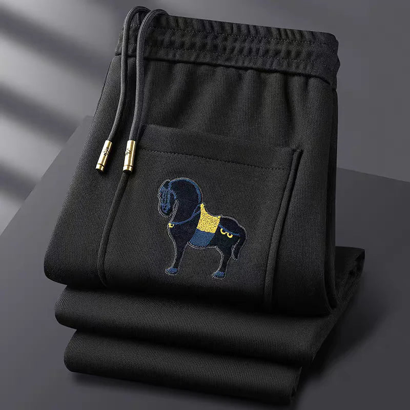 Majestic Horse Embroidered Track Pants