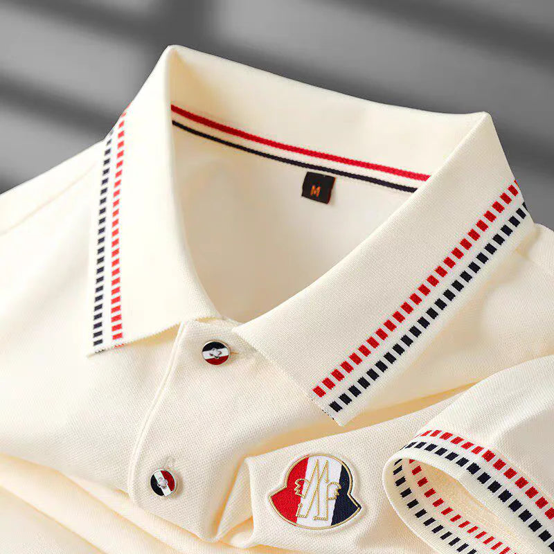 Tricolor Edge Signature Polo T-Shirt