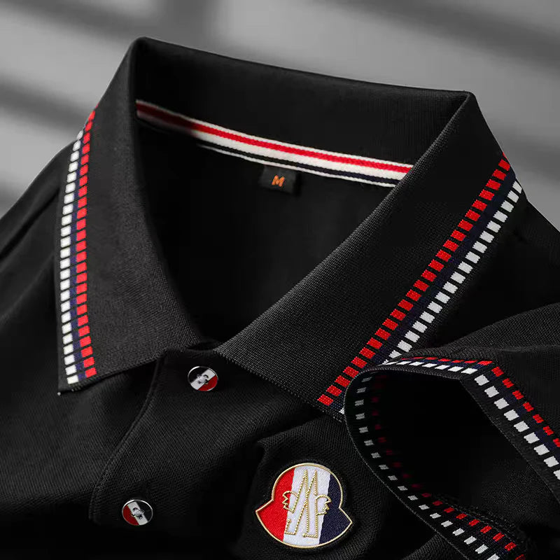 Tricolor Edge Signature Polo T-Shirt