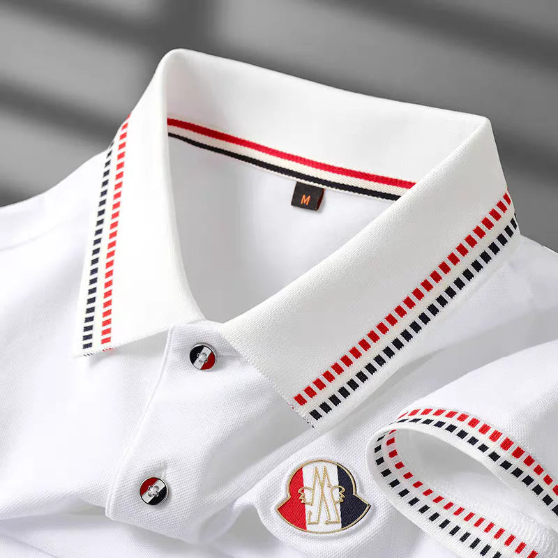 Tricolor Edge Signature Polo T-Shirt