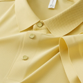 Men's Butter Yellow Premium Solid Polo T-Shirt