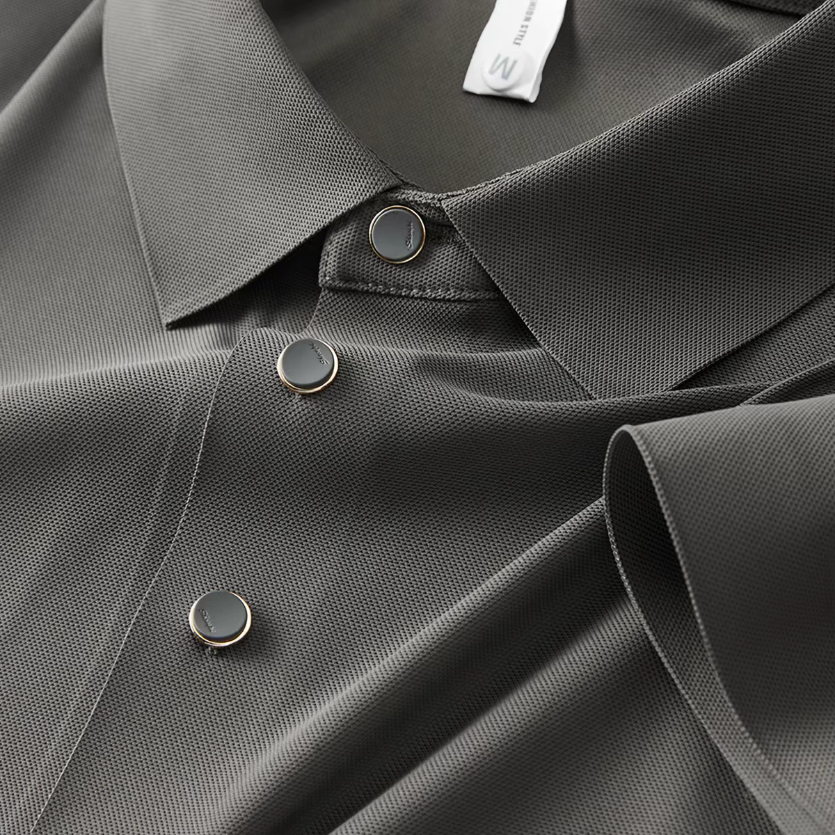 Men's Slate Grey Premium Solid Polo T-Shirt
