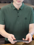 Merinowear Premium Ribbed Polo T-Shirt – Forest Green